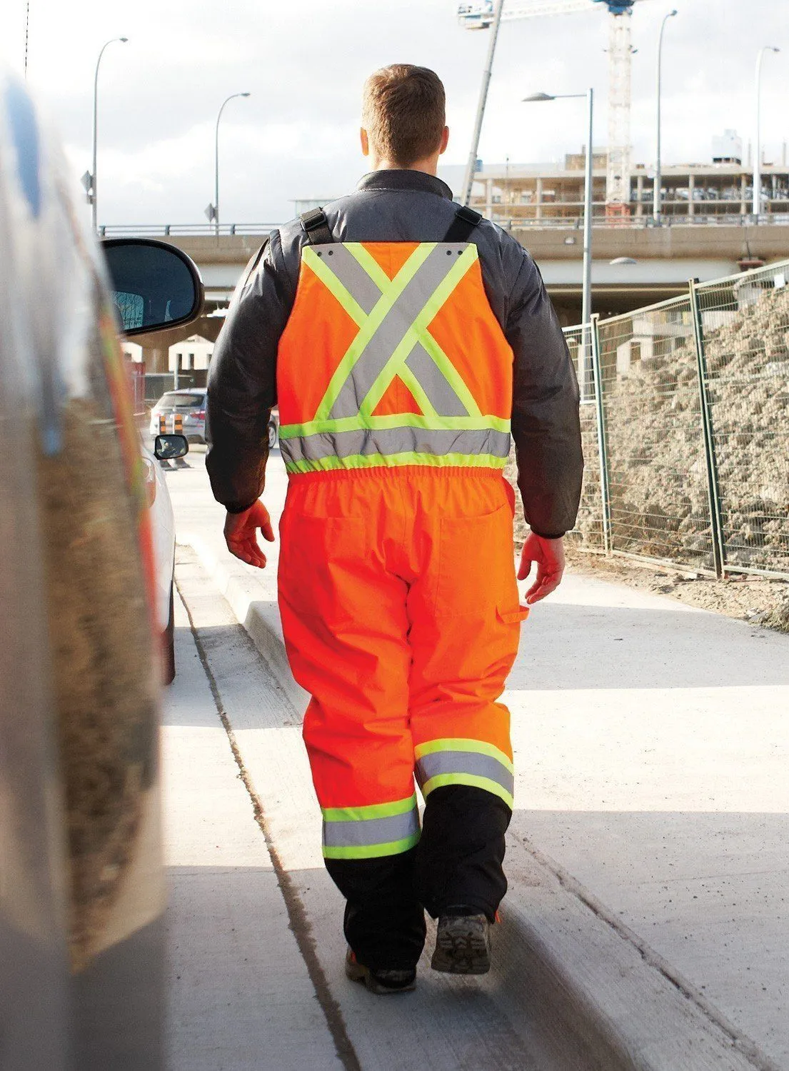Hi Vis Winter Safety Overall
